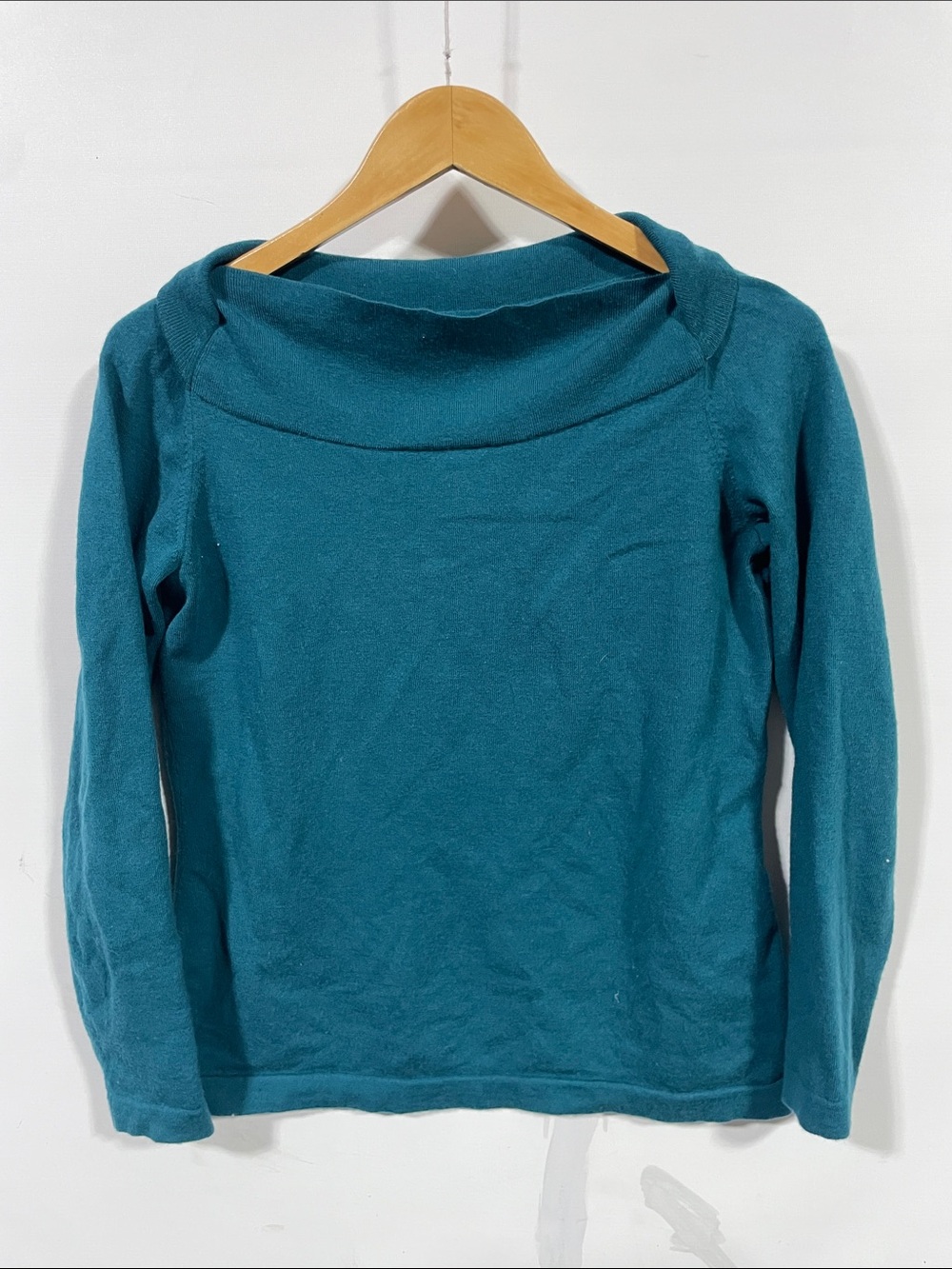 Banana Republic Teal Cowl Neck Sweater